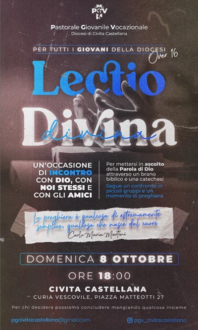 Lectio Divina per tutti i giovani della Diocesi